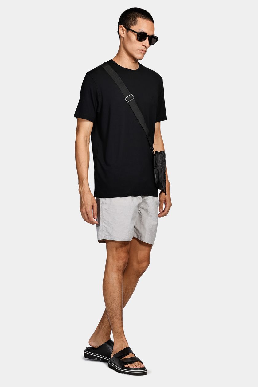 Shorts de Elástico Básico Color Gelo