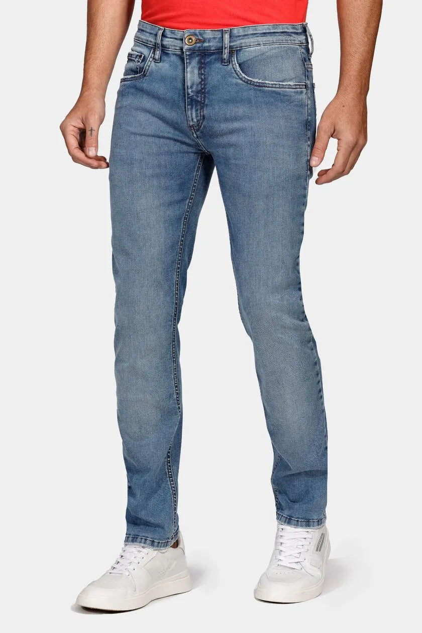 Calça Jeans Slim Flex And Dry Média Azul Médio