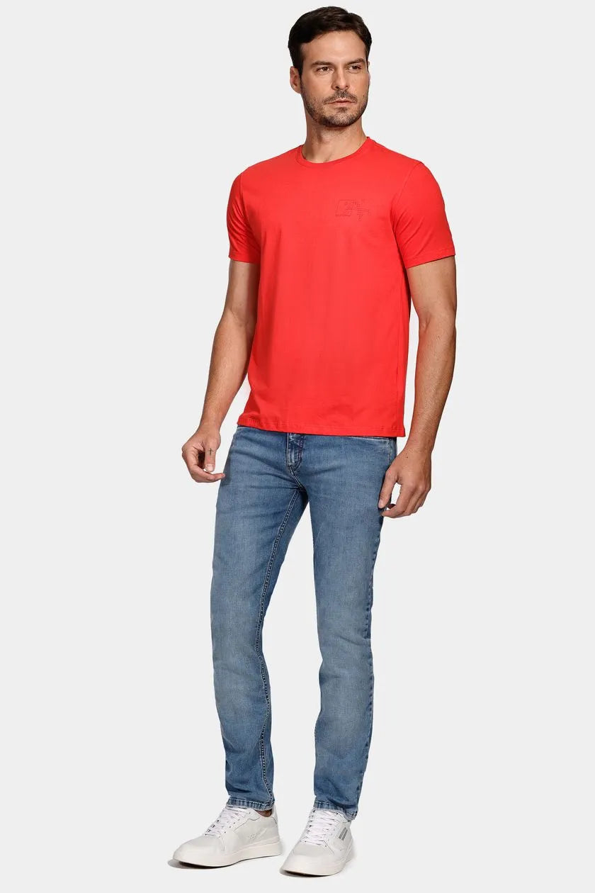 Calça Jeans Slim Flex And Dry Média Azul Médio