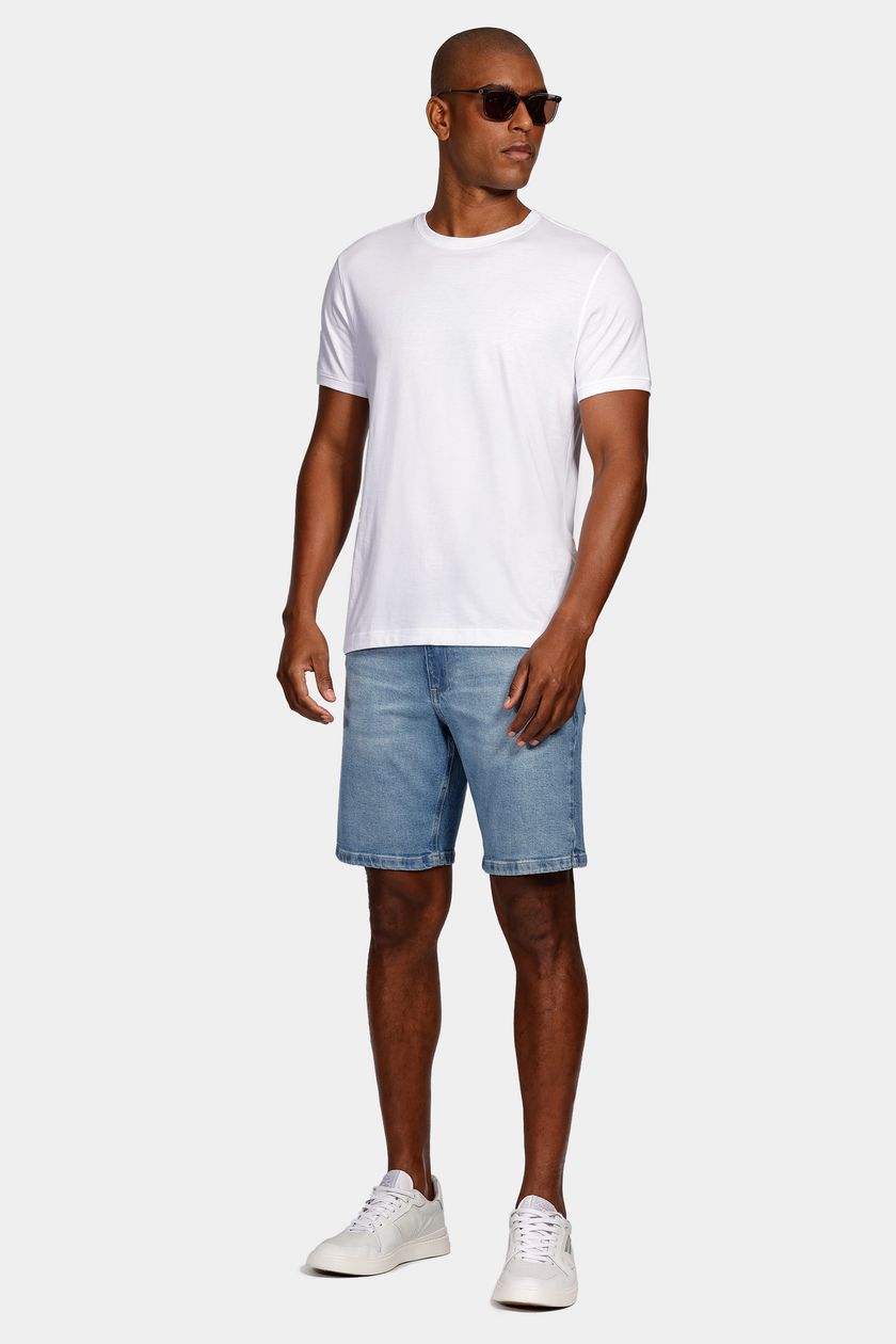 Camiseta Manga Curta Algodão Pima Branco