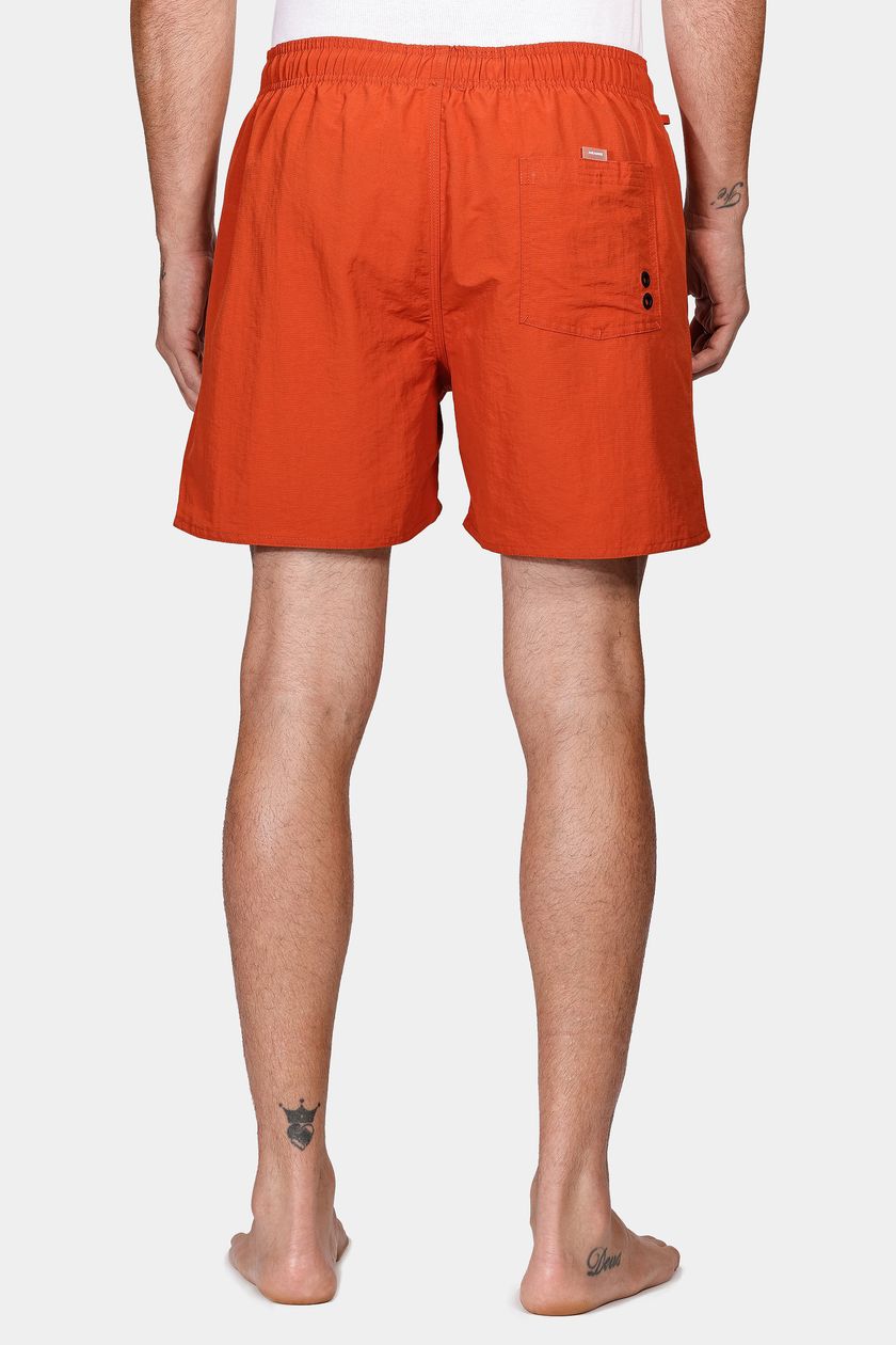 Shorts de Elástico Básico Color Laranja Ferrugem