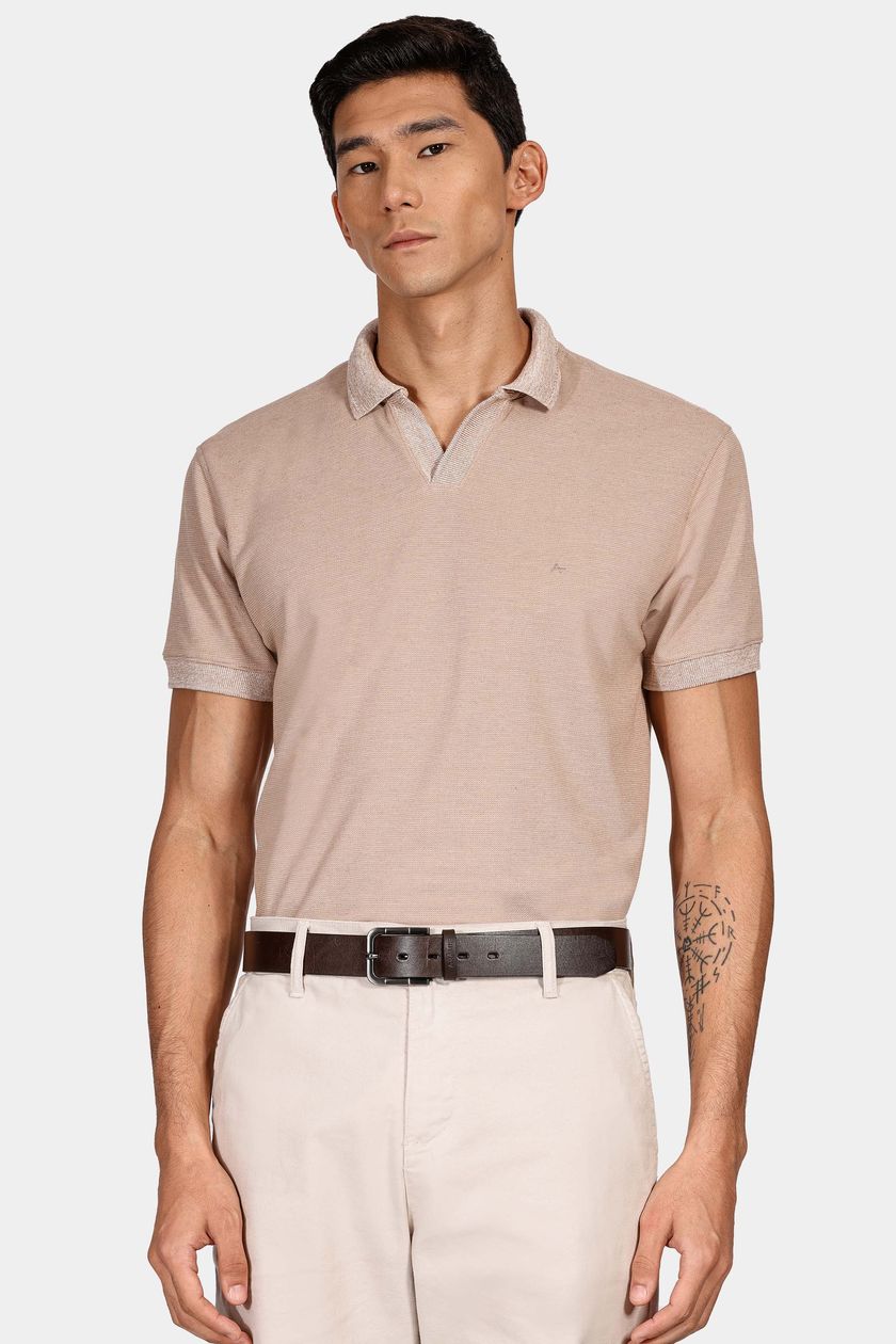 Cinto Couro Streak Café