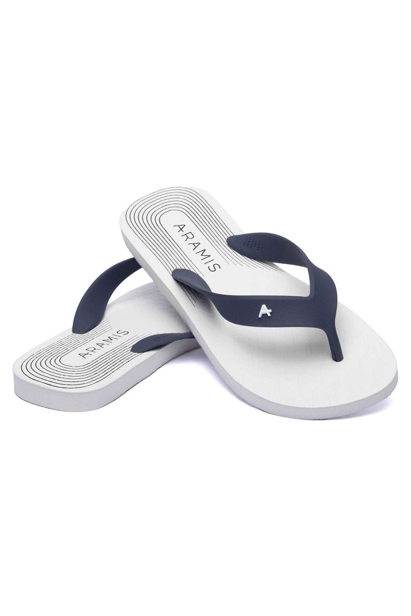 Chinelo Aramis Curves Branco Marinho