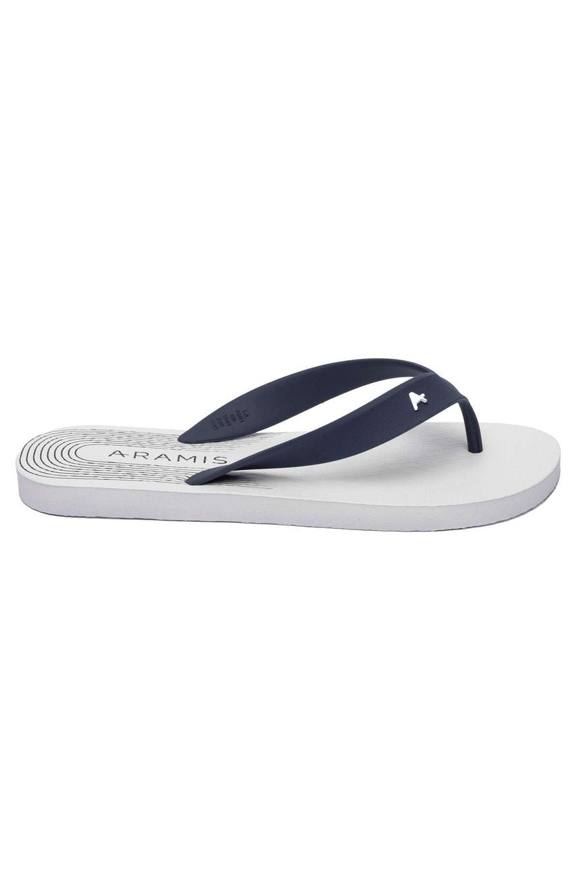 Chinelo Aramis Curves Branco Marinho