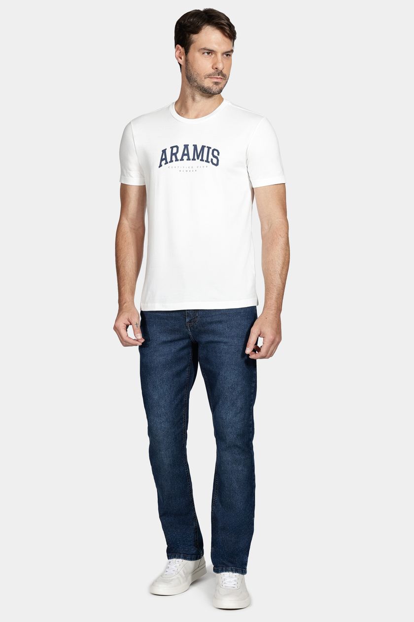 Camiseta Aramis College de Algodão Off White