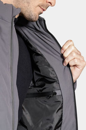 Jaqueta Puffer Fusionada Liquid Repeller Cinza Asfalto