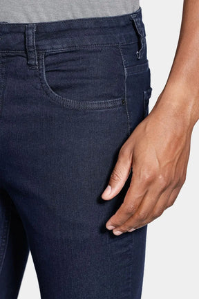 Calça Jeans Regular Escura Azul Escuro