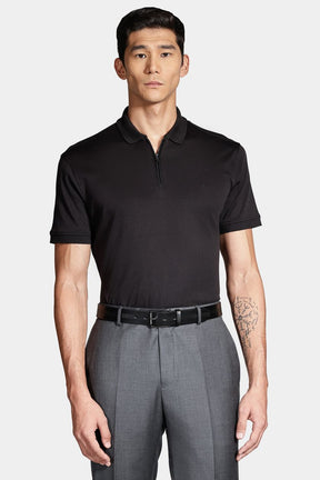 Cinto Couro Pinstripe Preto