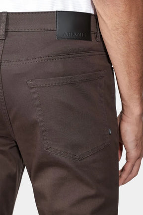 Calça 5 Pockets Slim Color Comfort Café