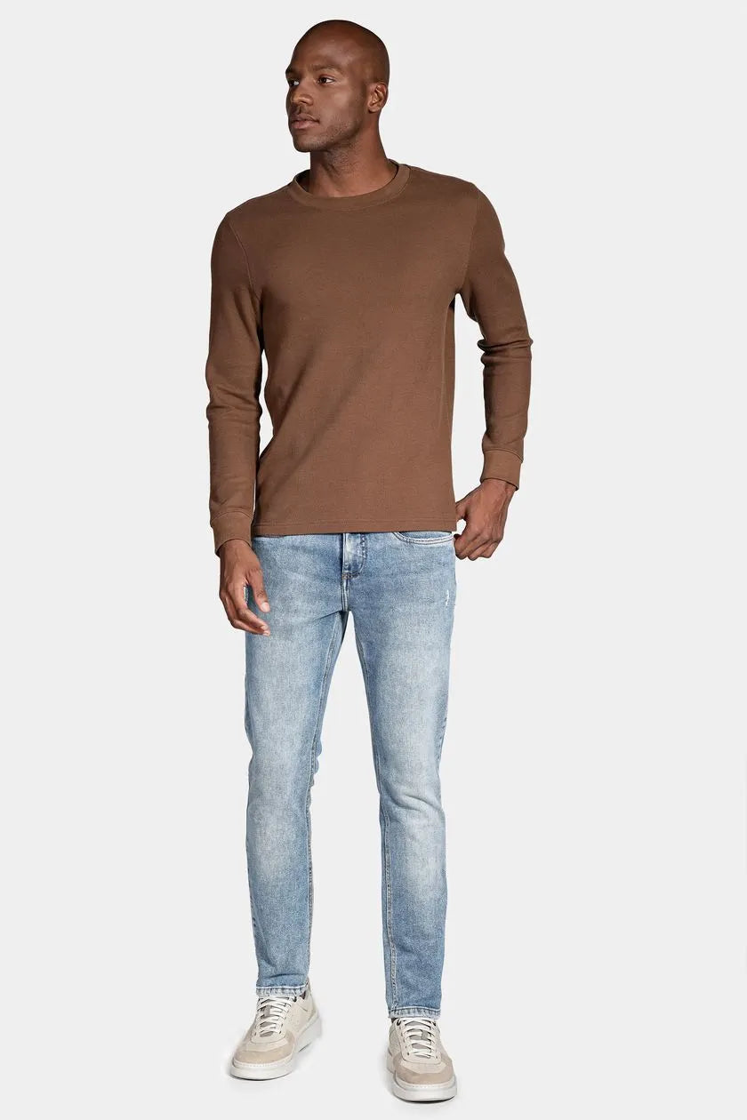 Calça Jeans Slim Blue Stone Eco Azul Médio