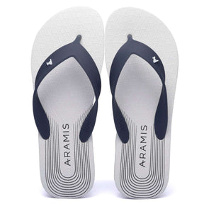 Chinelo Aramis Curves Branco Marinho