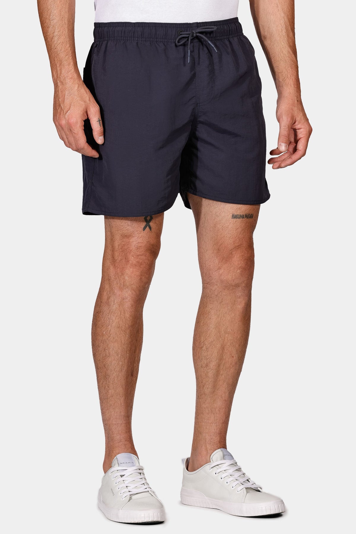 Shorts de Elástico Básico Color Marinho