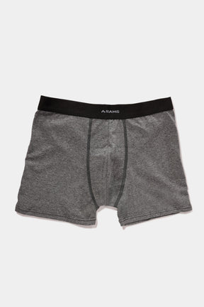 Kit 3 Cuecas Boxer Cotton Cinza Mescla