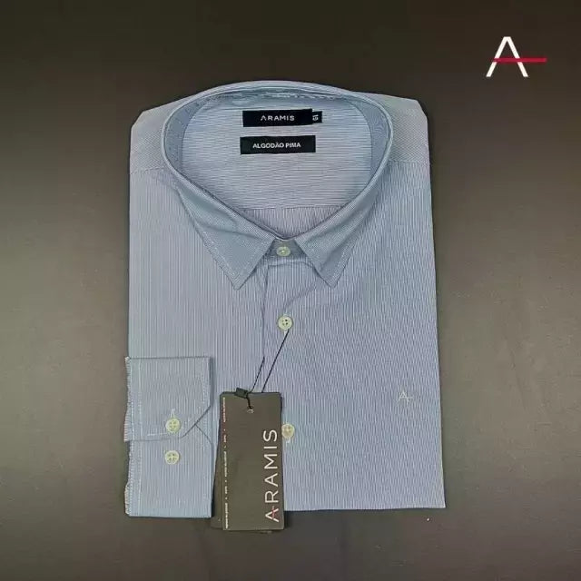 CAMISA SOCIAL ARA.MIS - ML - AZUL CLARO