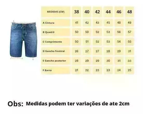 BERMUDA SARJA ARA.MIS - AZUL CLARO