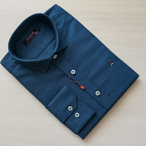 CAMISA SOCIAL ARA.MIS OXFORD - ML - AZUL JEANS